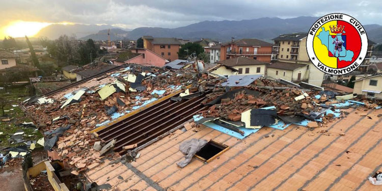 Tromba d’aria a Valmontone