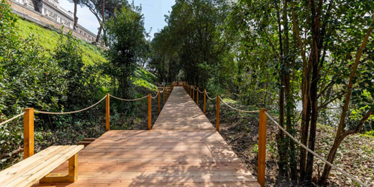 Roma, inaugurato il nuovo parco d’affaccio sul Lungotevere delle Navi