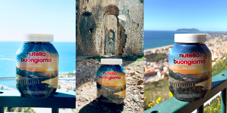 Terracina: il Tempio di Giove sui nuovi barattoli Nutella