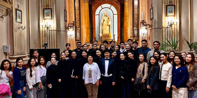 La tournèe romana del coro studentesco del Kazakistan