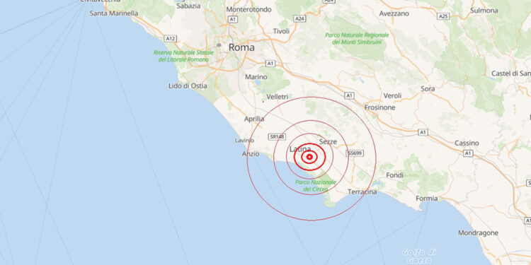 Terremoto nel Lazio, scossa di magnitudo 3.2 sveglia i cittadini nella notte